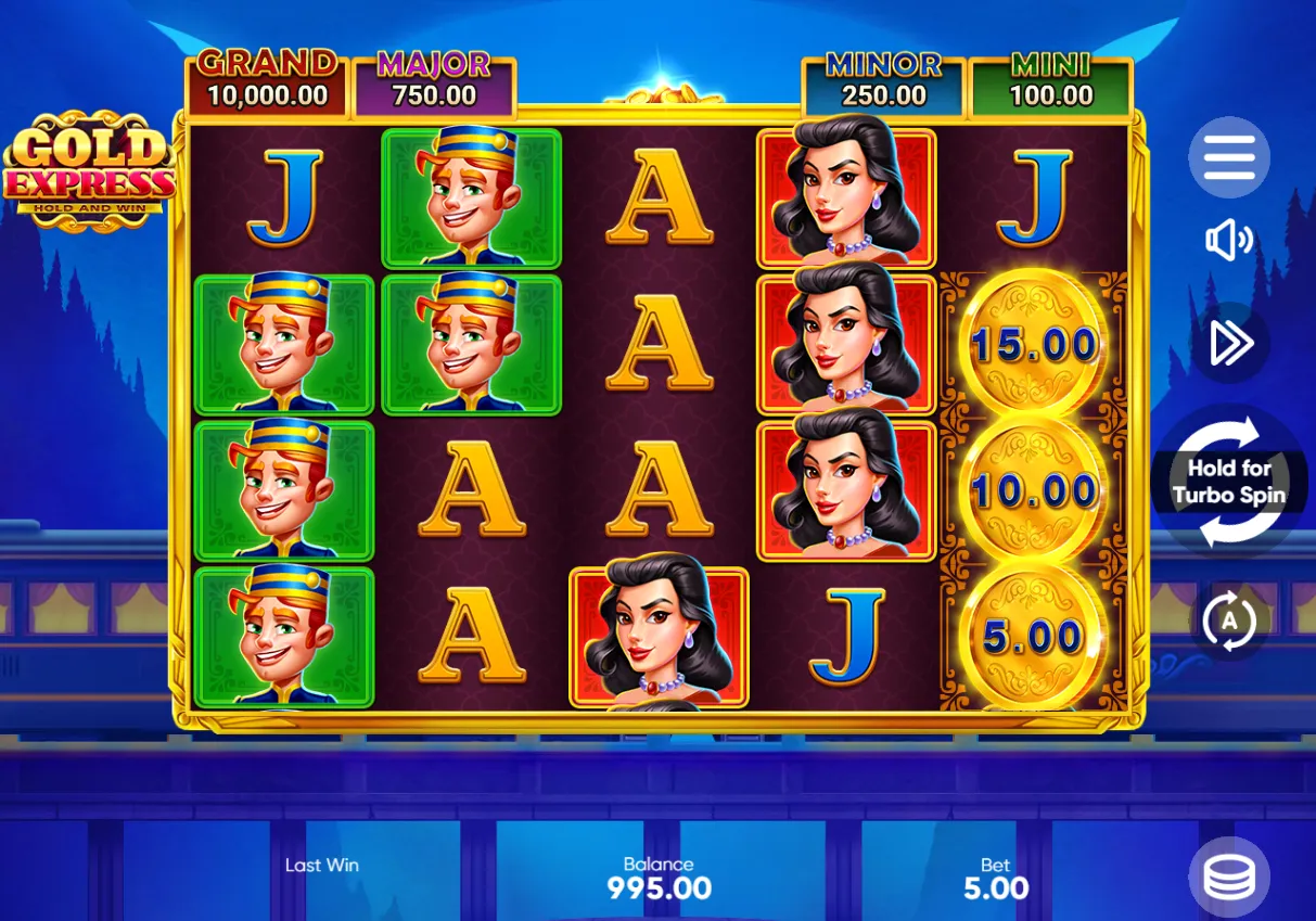 Gold Express Hold and Win Slot